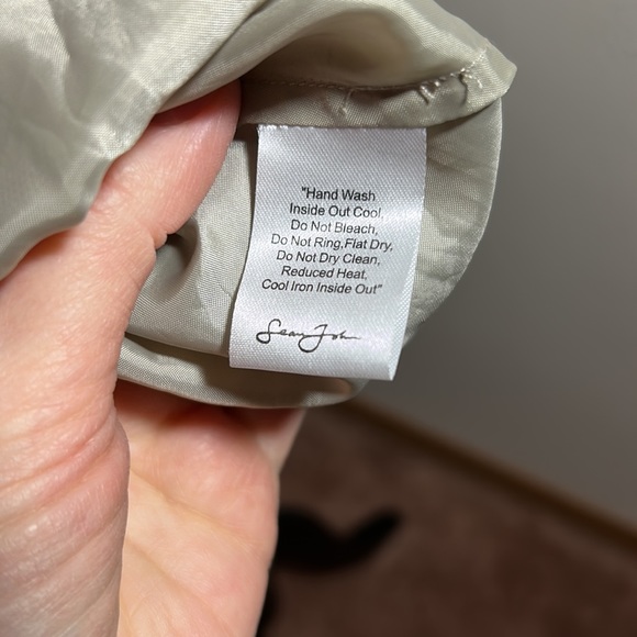 BNWT. Sean Jean. Beaded, Silk Drop Waist Dress. Celadon Green. Sz 10 Stunning🤩 - Picture 10 of 12